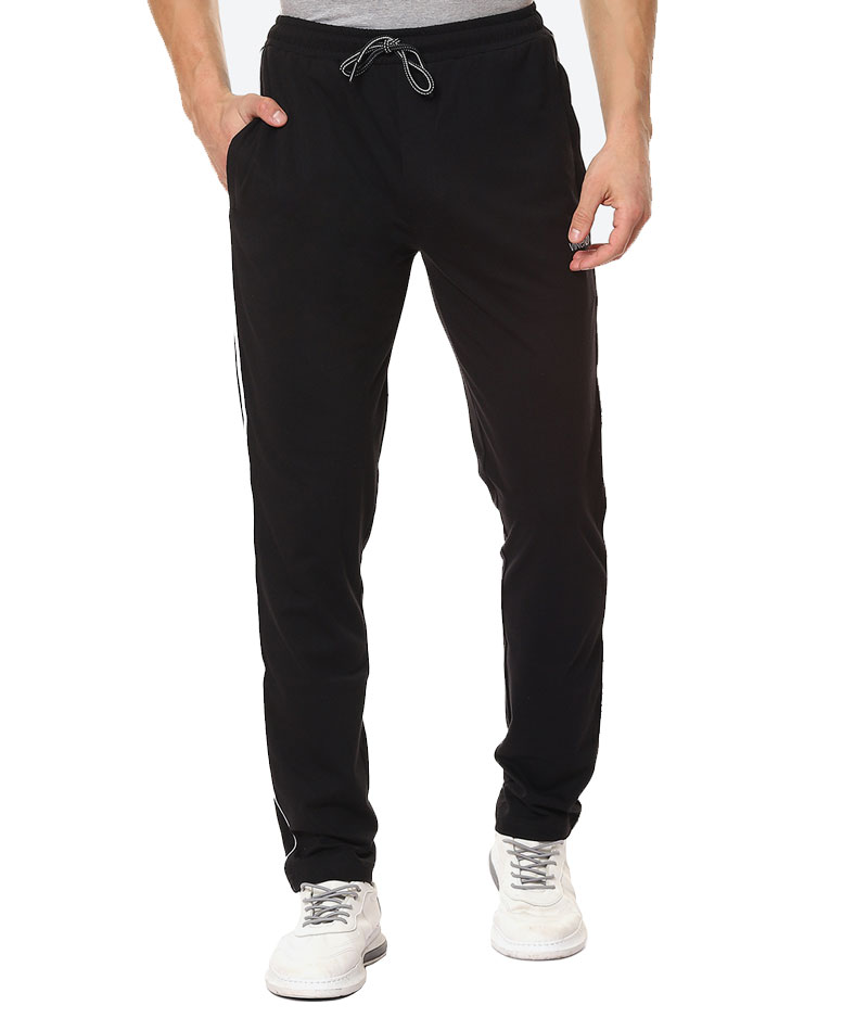 Comfortable Activewear Cotton Black Colour Track Pants