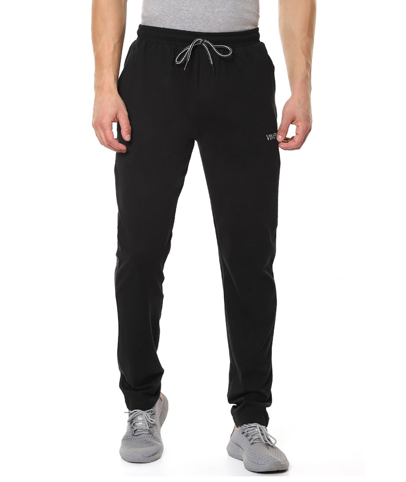 Comfortable Activewear Cotton Black Colour Track Pants2