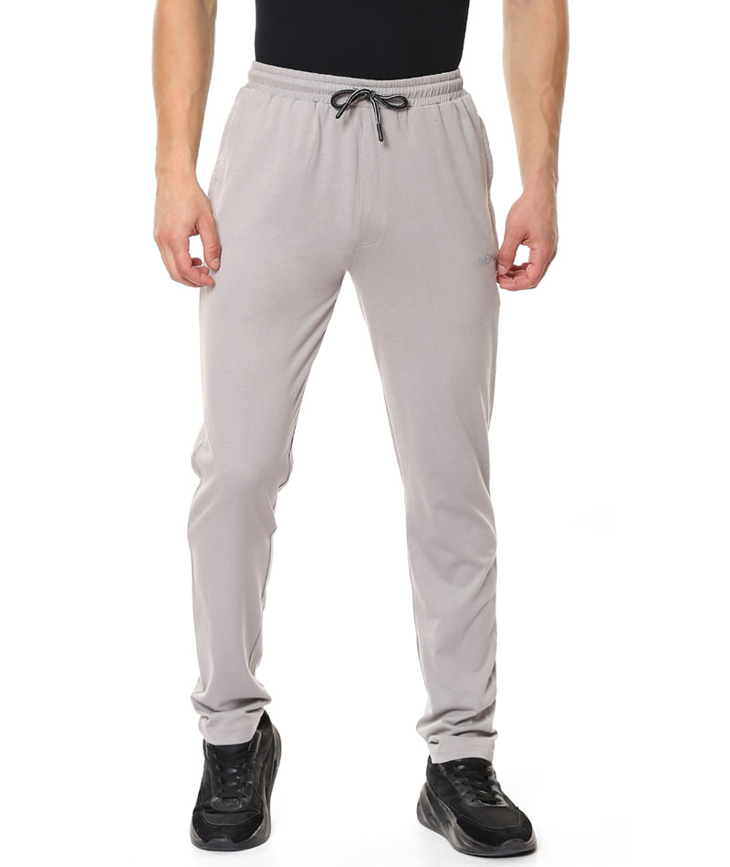 Comfortable Activewear Cotton Lt.Grey Melange Track Pants2