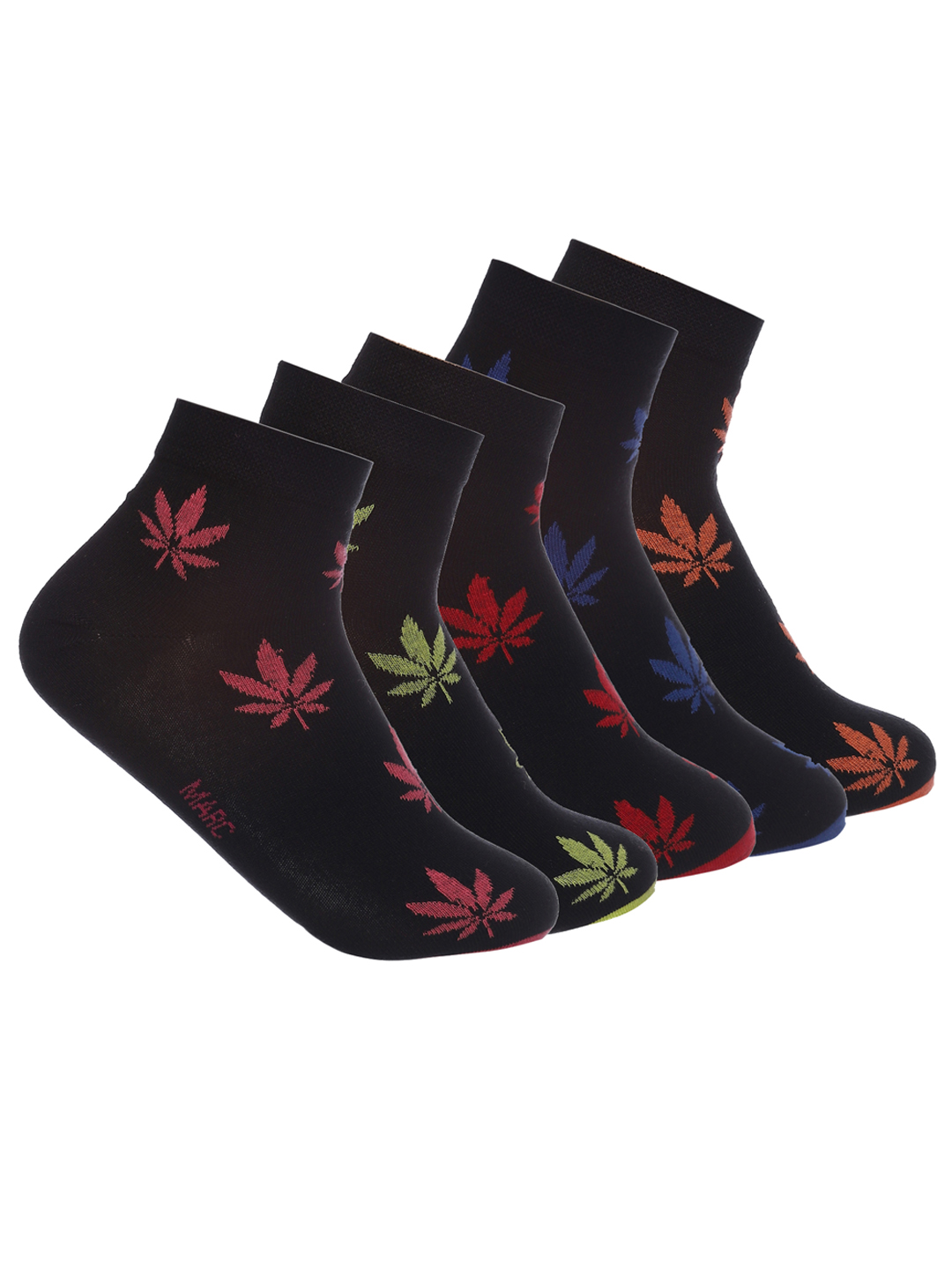 Floral Design Cotton Ankle Socks