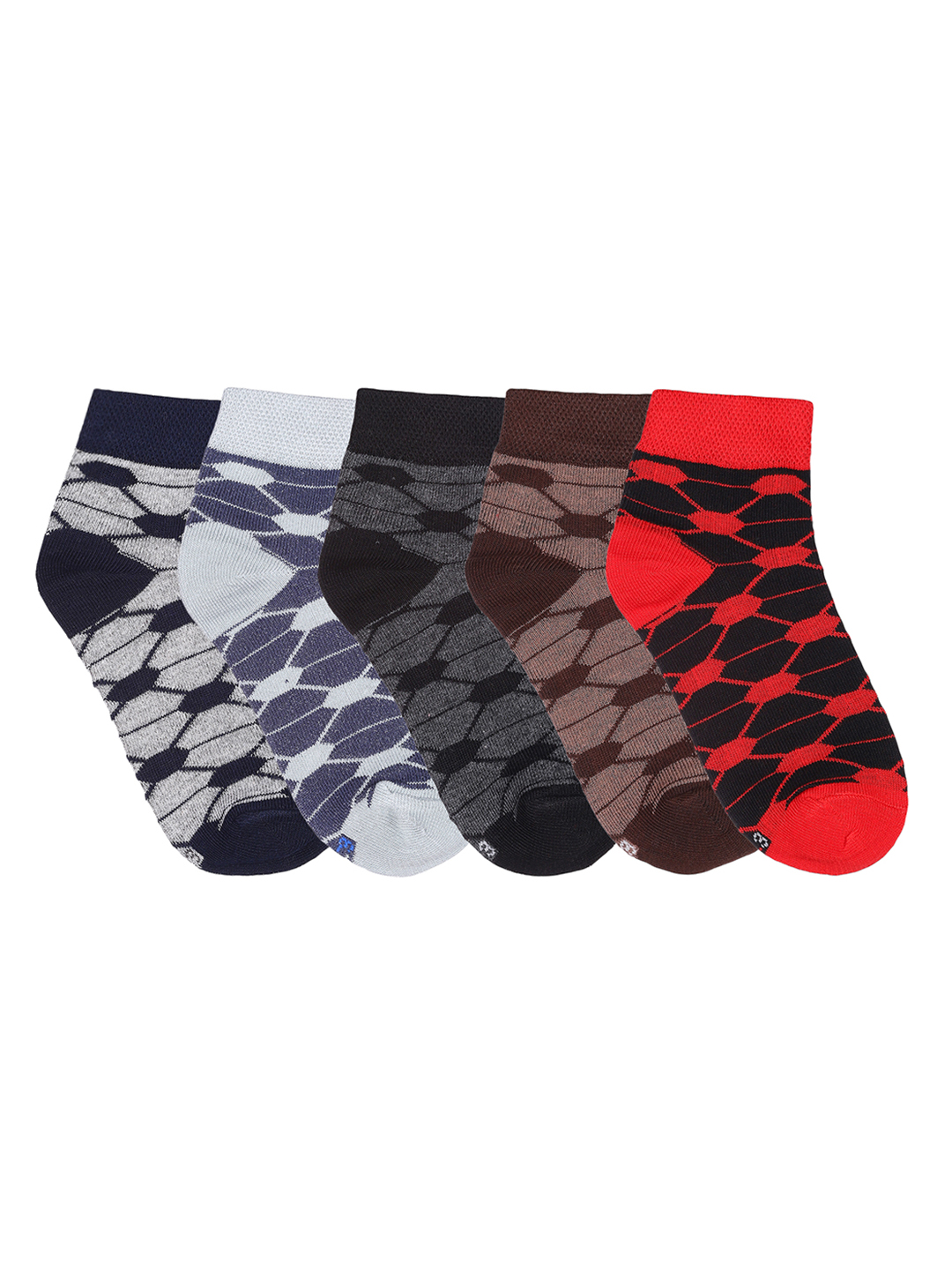 Kids Allover Design Cotton Spandex Ankle Socks3