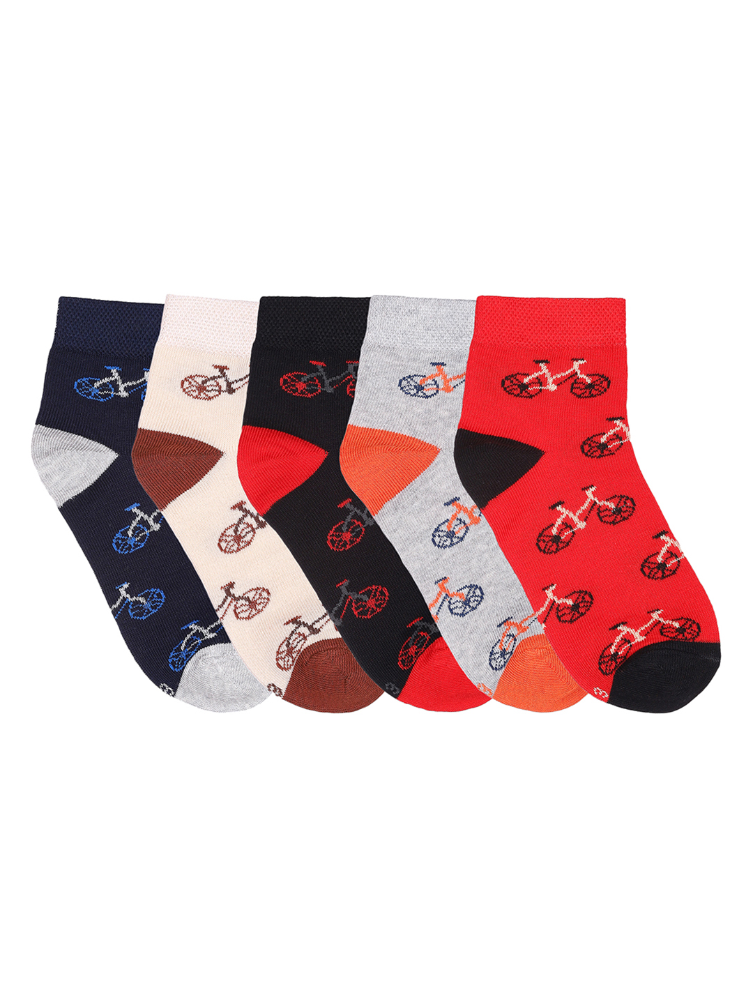 Kids Allover Design Cotton Spandex Ankle Socks4