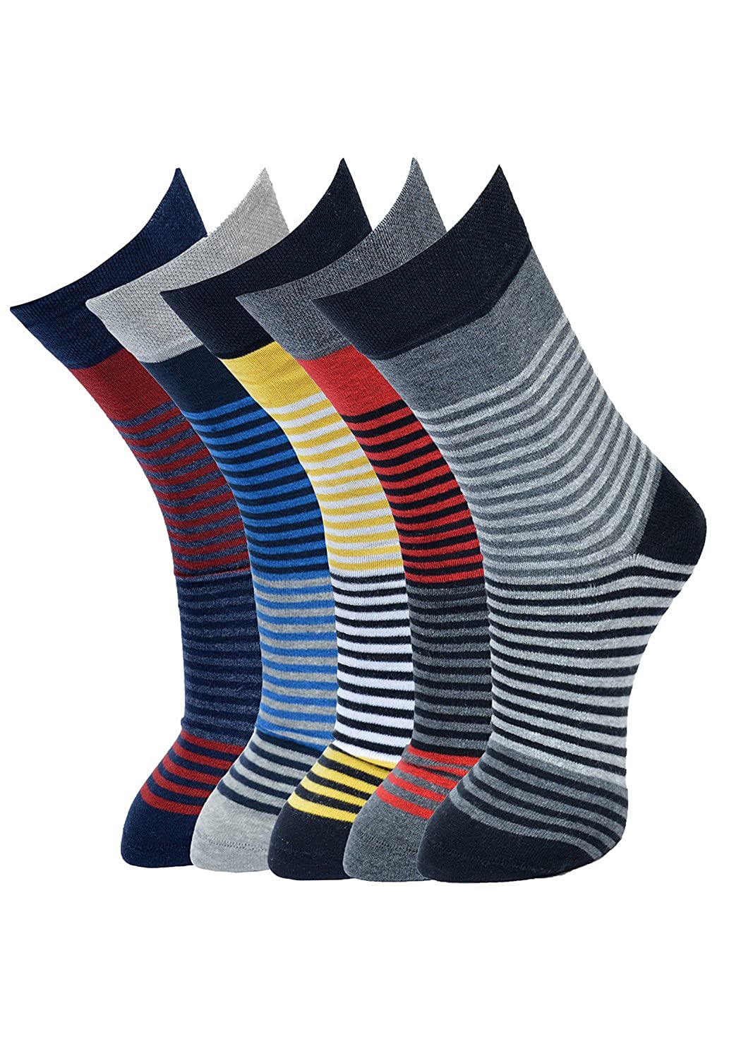 Colorful striped cotton crew socks2