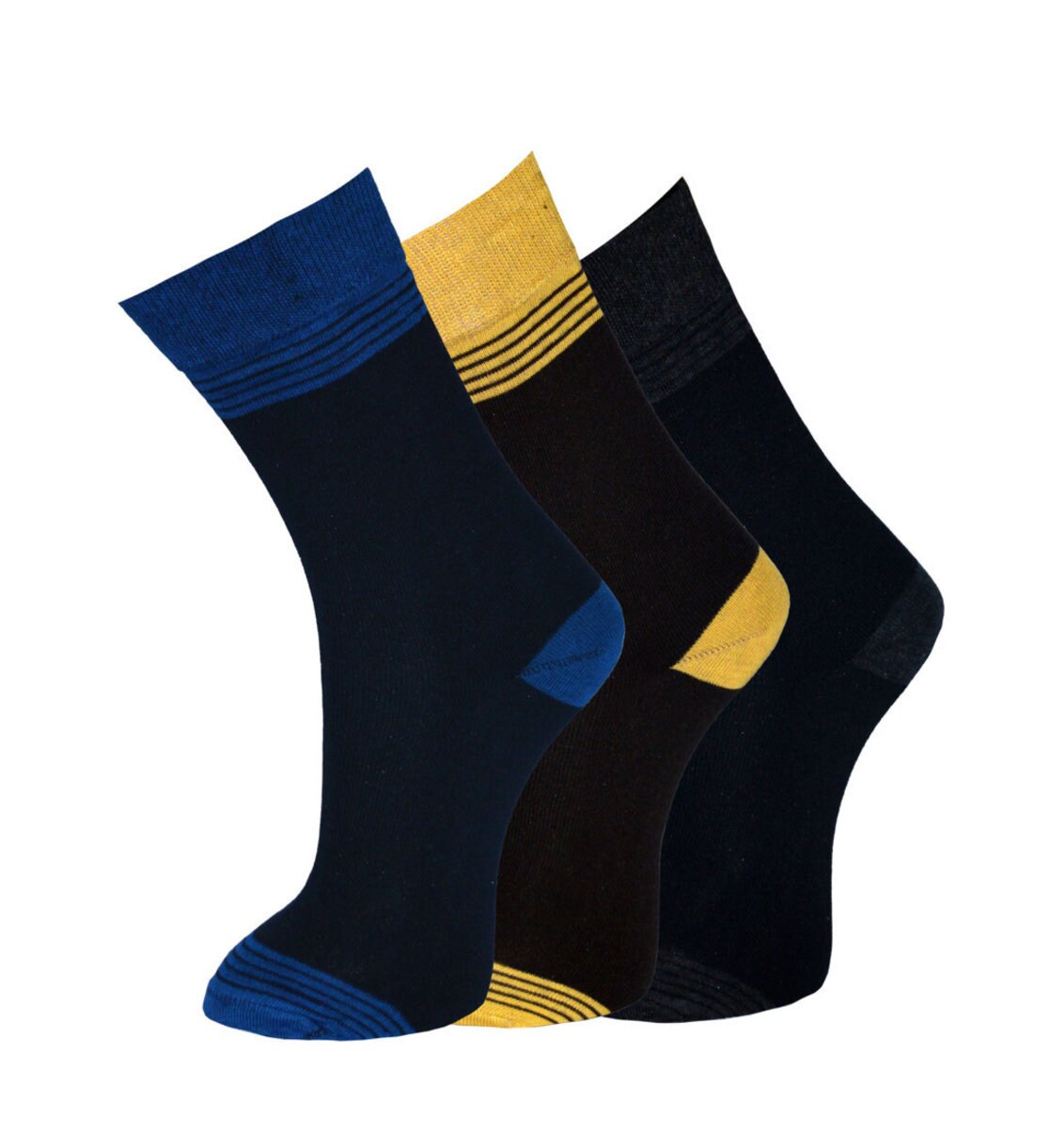 colourful stripes cotton crew socks