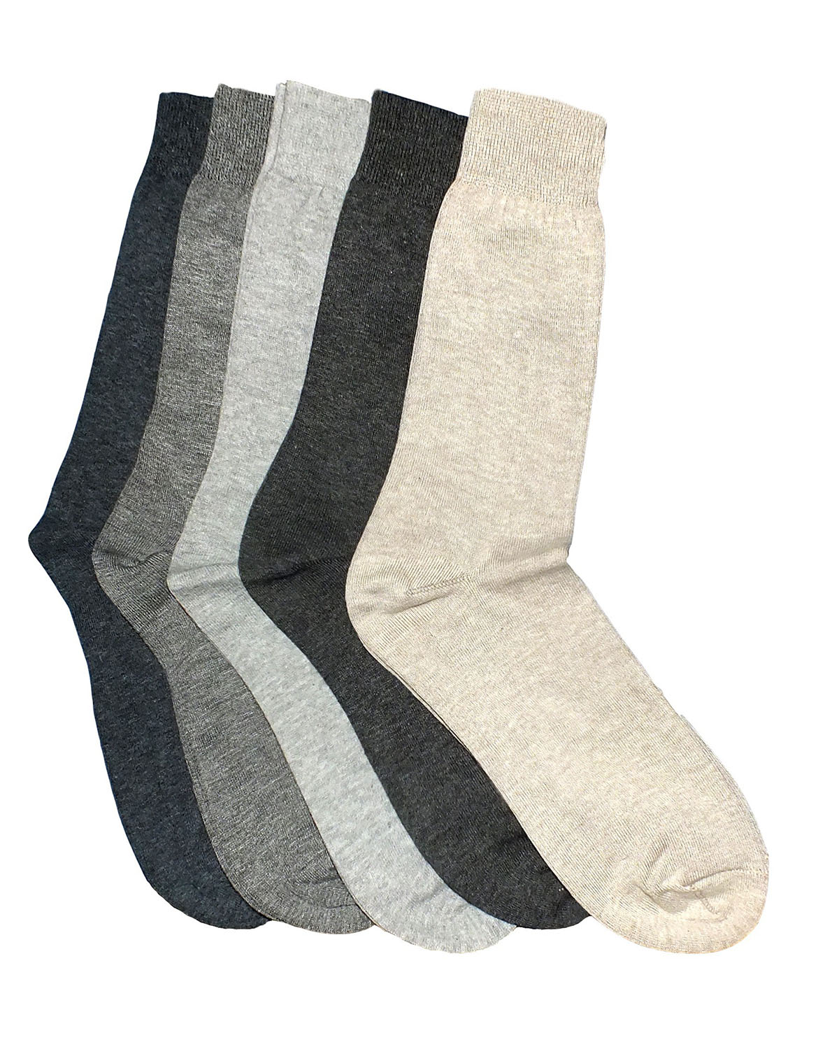 plain cotton melange socks 3