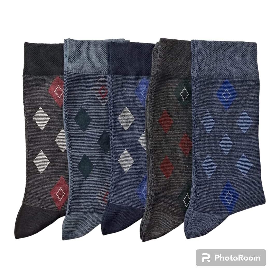 Men's Blended Cotton Spandex Socks