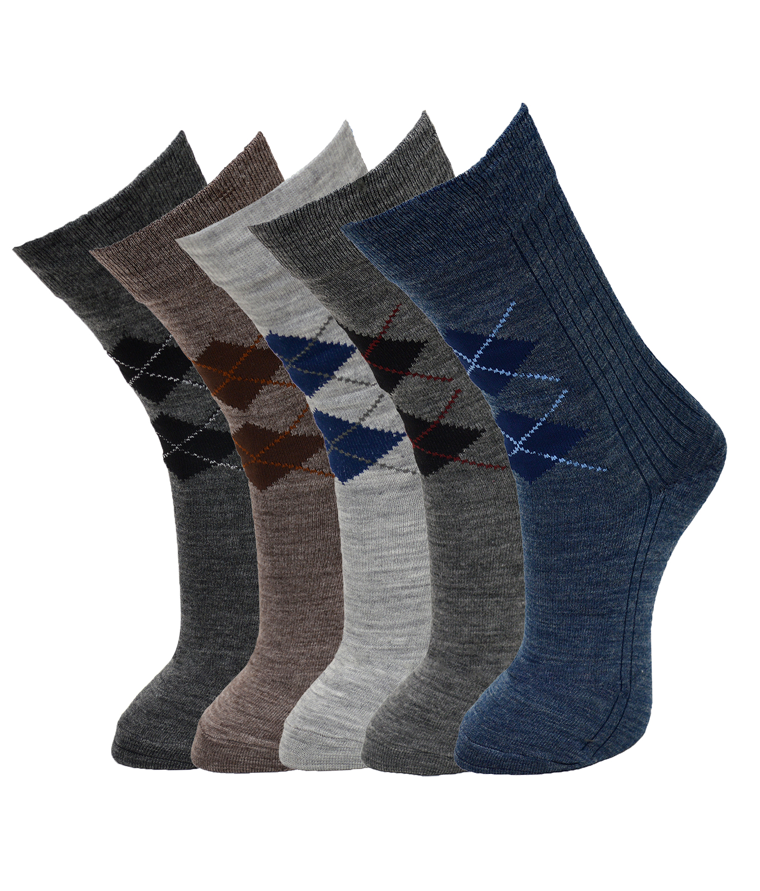 Acrowool Woolen Center Motif Socks5