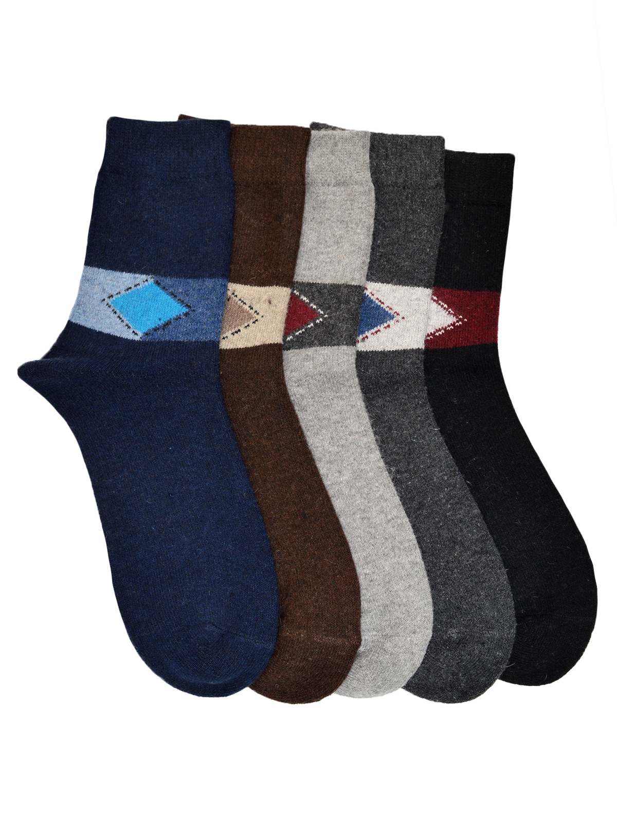 Acrowool Woolen Center Motif Socks6